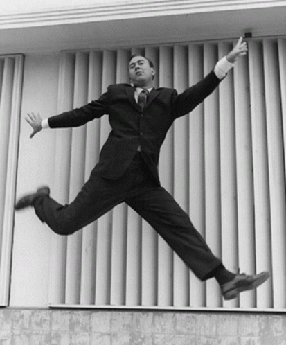 Carl Reiner Jump GIF