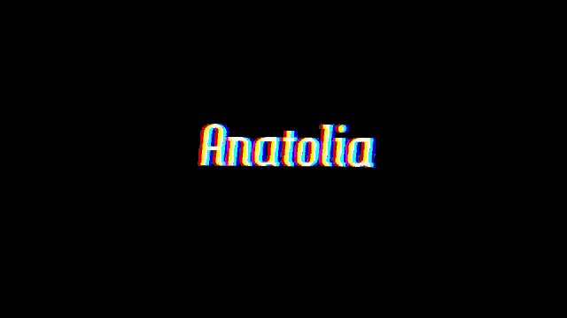 a black background with multicolored letters that spell out the word anthuria