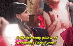 Mindy Project Chris Evans GIF - Mindy Project Chris Evans Body Pillow GIFs