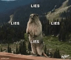 Lies Lies Lies Lies Beaver GIF - Lies Lies Lies Lies Beaver Screaming Beaver GIFs