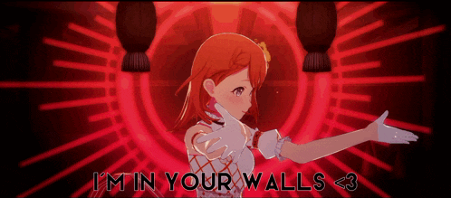 a video of a girl singing i 'm in your walls 3