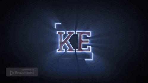 a dark background with the word ke in red