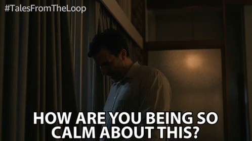 How Are You Being So Calm About This Paul Schneider GIF - How Are You Being So Calm About This Paul Schneider George GIFs