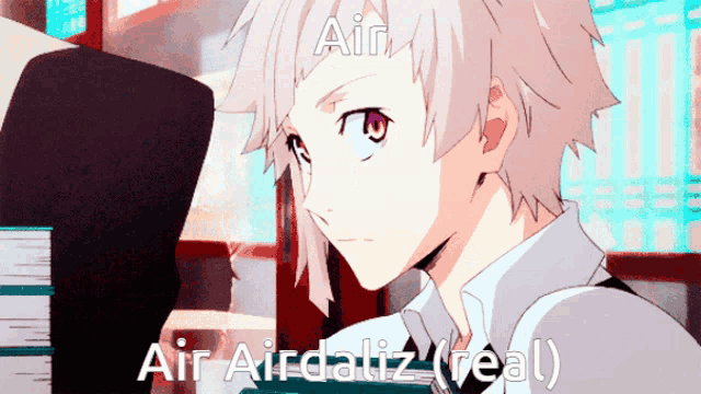 a picture of a boy with the words air airdaliz real