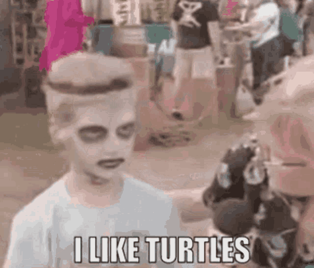 I Like Turtles Zombie Kid GIF - I Like Turtles Zombie Kid Teenage Mutant Ninja Turtles GIFs