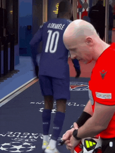 a man with the number 10 on his shirt