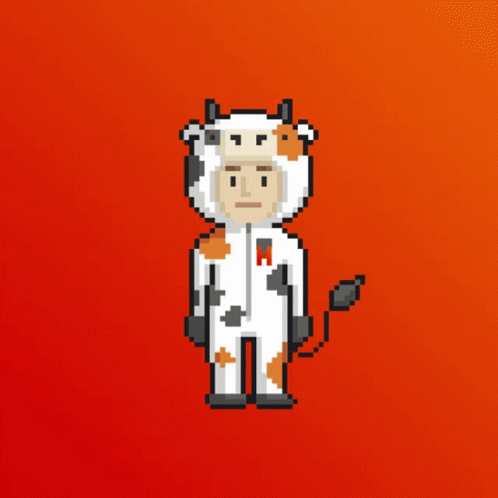 Hirflip Cow GIF - Hirflip Cow Costume GIFs