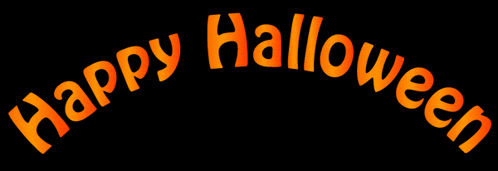 a black background with the words happy halloween written in orange