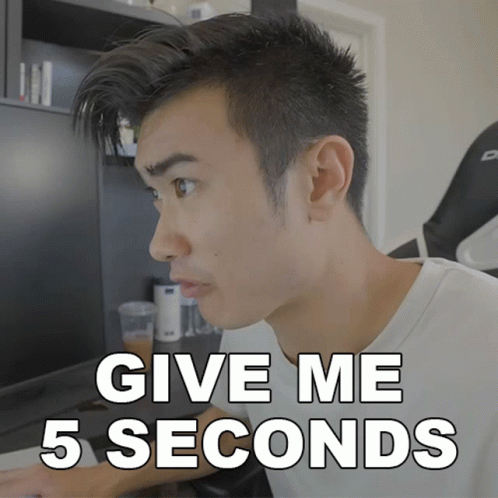 Give Me5seconds Nathan Doan GIF - Give Me5seconds Nathan Doan Nathan Doan Comedy GIFs