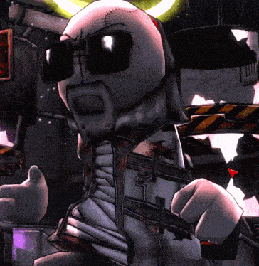 a cartoon character is wearing sunglasses and a white jacket