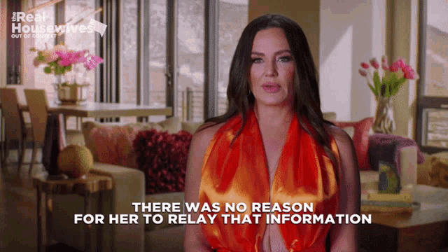 a woman says there was no reason for her to relay that information in a living room