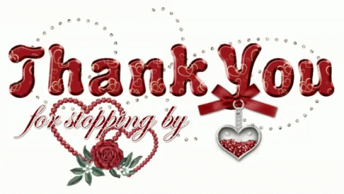Thank You For Stopping By Hearts GIF - Thank You For Stopping By Hearts Roses GIFs