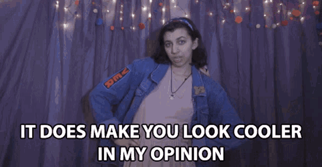 It Does Make You Look Cooler In My Opinion Fashion GIF - It Does Make You Look Cooler In My Opinion Fashion Style GIFs