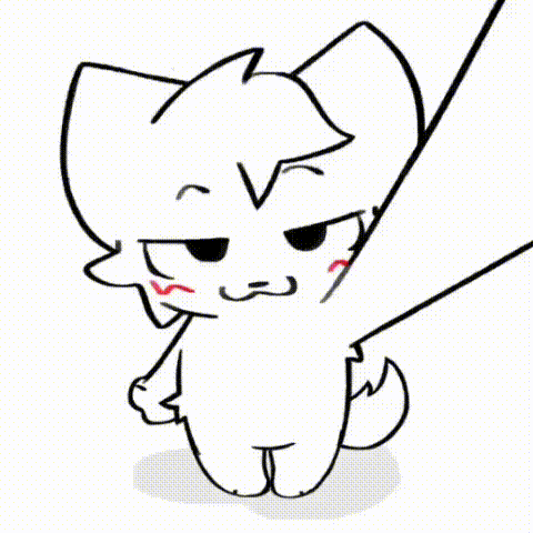 a black and white drawing of a cat on a leash