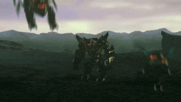 a robot is standing in the middle of a desert