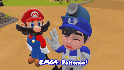 Smg4 Patience GIF - Smg4 Patience Its Being Built GIFs