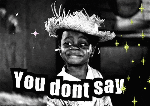 a black and white photo of a boy wearing a straw hat with the words " you dont say " on the bottom