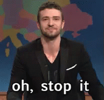 Oh, Stop It GIF - Stop It Justin Timberlake Oh GIFs