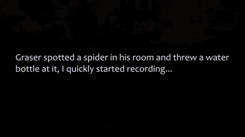 Graser Doesn'T Like Spiders GIF - Youtube GIFs