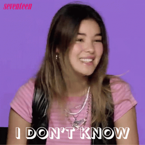 I Dont Know Audrey Mika GIF - I Dont Know Audrey Mika Seventeen GIFs