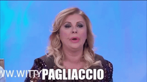 Pagliaccio Tinacipollari GIF - Pagliaccio Tinacipollari Tina Cipollari Uomini E Donne GIFs