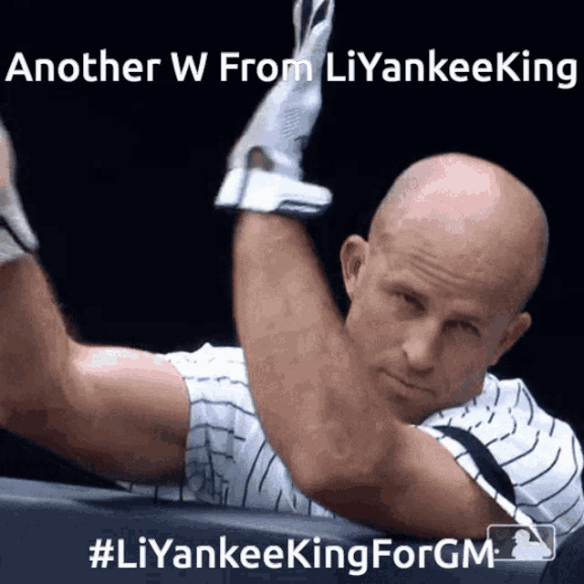 a picture of a baseball player with the caption another w from liyankeeking #liyankeekingforgm