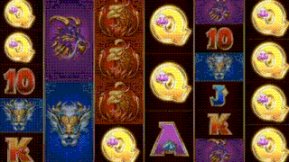 a screenshot of a slot machine with chinese symbols on it