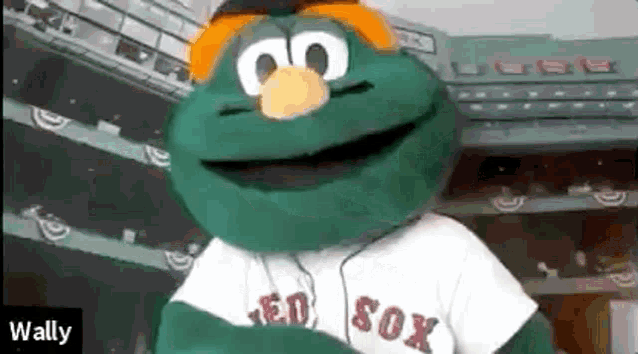 Boston Red Sox Wally The Green Monster GIF - Boston Red Sox Wally The Green Monster Red Sox GIFs