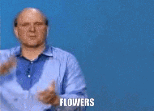 Flowers Steve Balmer GIF - Flowers Steve Balmer Clap GIFs