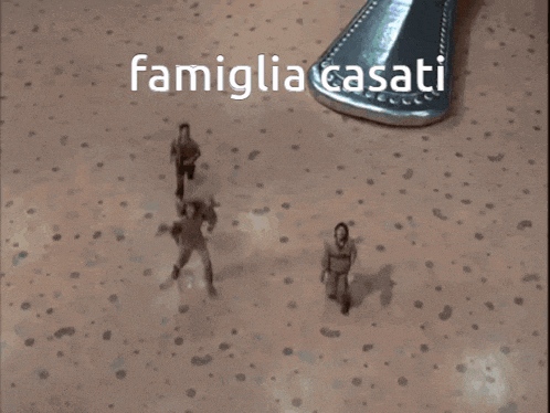 the word famiglia that is on the ground