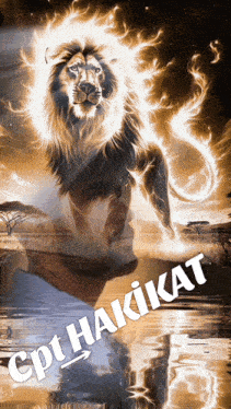 a picture of a lion and a man with the name cpt hakikat