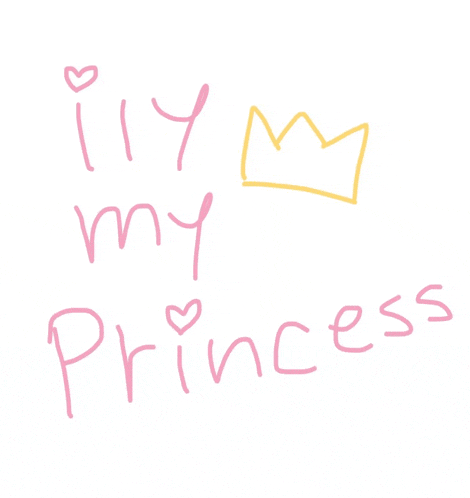 a drawing of a crown with the words " i 'm my princess "