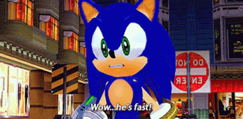 Sonic The Hedgehog Wow Hes Fast GIF - Sonic The Hedgehog Wow Hes Fast Hes Fast GIFs