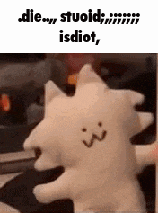 a stuffed animal with a face on it is being used as a meme .