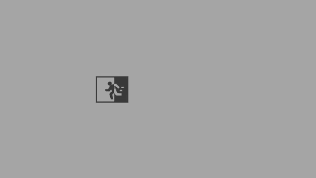 a black and white logo for fatal with a picture of a person running