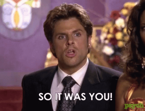 James Roday Shawn Spencer GIF - James Roday Shawn Spencer It Was You GIFs