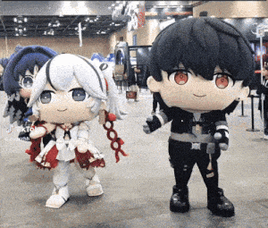 a boy and a girl are standing next to each other in a room with tiktok written on the bottom