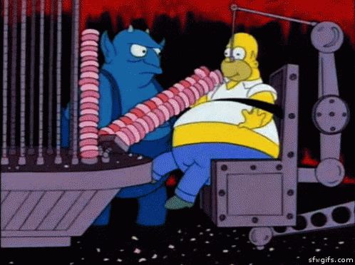 Homer Donut GIF - Homer Donut Hell GIFs