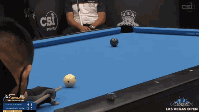 a pool table with the word las vegas on the bottom