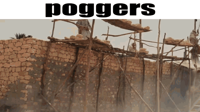 the word poggers is on a white background