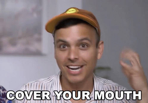 Cover Your Mouth Mitchell Moffit GIF - Cover Your Mouth Mitchell Moffit Asapscience GIFs