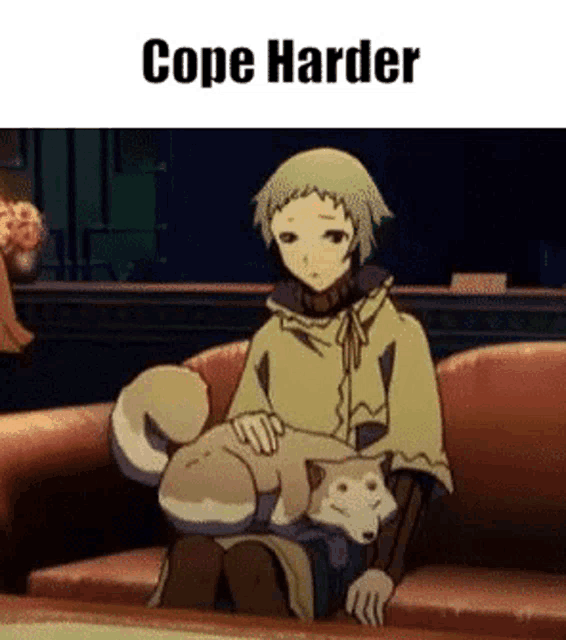 a girl is sitting on a couch holding a dog .