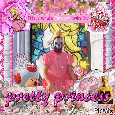 a picture of a princess with the words pretty princess