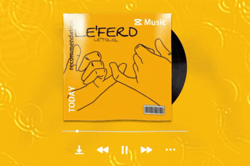 a yellow album cover for eferd by letalo