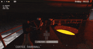 a screenshot of a game that says ' coffee hardball ' on it