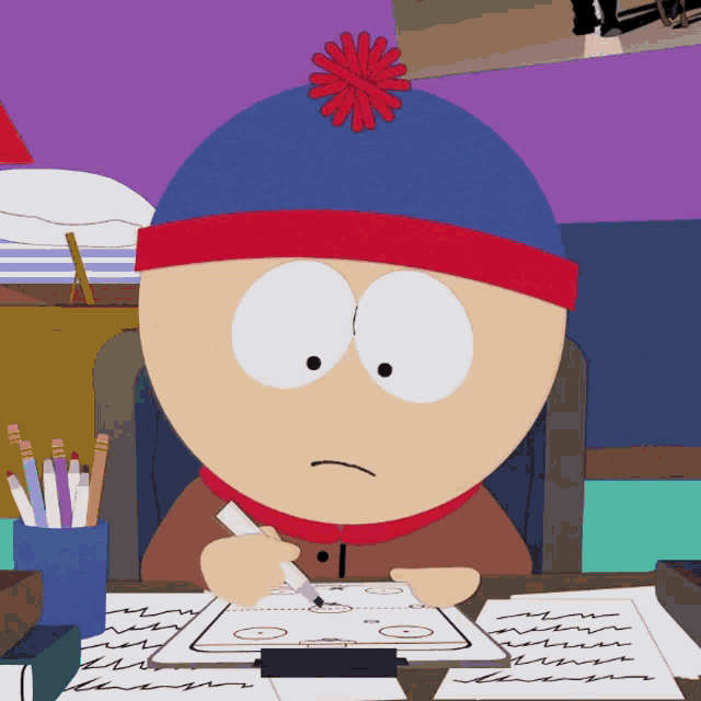 South Park Stan Marsh GIF - South Park Stan Marsh Writing GIFs