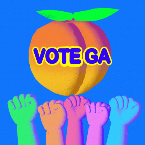 Vote Ga Vote Georgia GIF - Vote Ga Vote Georgia Raised Fist GIFs