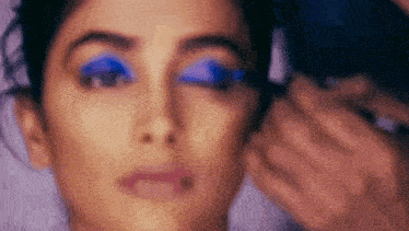 Eye Paint Face Paint GIF - Eye Paint Face Paint Pooja Hegde Makeup GIFs