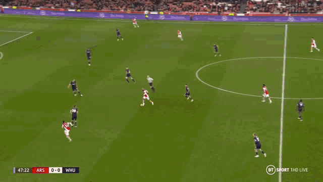 a soccer game is being broadcast on bt sport