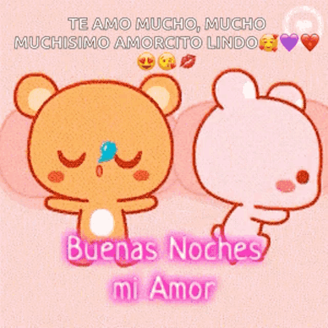a te amo mucho mucho muchisimo amorcito lindo buena noches mi amor